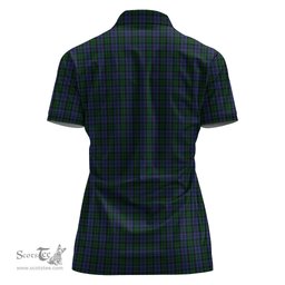 Scottish Sutherland Clan Tartan Polo Shirt For Women, Women's Scottish Polo Shirt Scottish Plaid Tartan Plaid - ScotsTee - scotstee.com