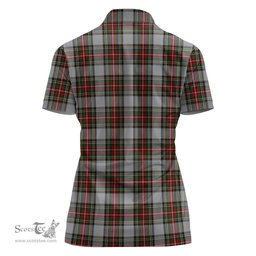 Scottish Stewart Dress Clan Tartan Polo Shirt For Women, Women's Scottish Polo Shirt Scottish Plaid Tartan Plaid - ScotsTee - scotstee.com