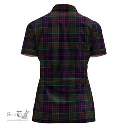 Scottish MacDonald of Clan Ranald Clan Tartan Polo Shirt with Family Crest For Women, Women's Scottish Polo Shirt Scottish Plaid Tartan Plaid - ScotsTee - scotstee.com