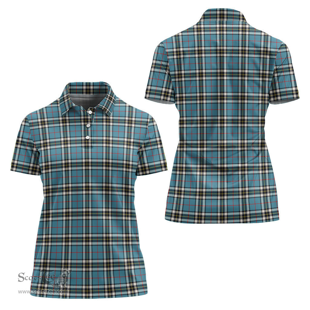 Scottish Thomson Clan Tartan Polo Shirt For Women, Women's Scottish Polo Shirt Scottish Plaid Tartan Plaid - ScotsTee - scotstee.com
