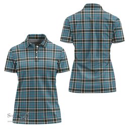 Scottish Thomson Clan Tartan Polo Shirt For Women, Women's Scottish Polo Shirt Scottish Plaid Tartan Plaid - ScotsTee - scotstee.com