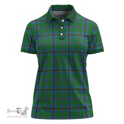 Scottish Snodgrass Clan Tartan Polo Shirt For Women, Women's Scottish Polo Shirt Scottish Plaid Tartan Plaid - ScotsTee - scotstee.com