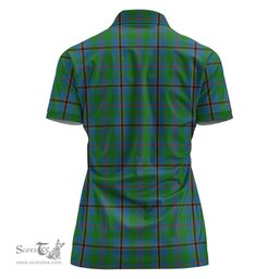 Scottish Snodgrass Clan Tartan Polo Shirt For Women, Women's Scottish Polo Shirt Scottish Plaid Tartan Plaid - ScotsTee - scotstee.com
