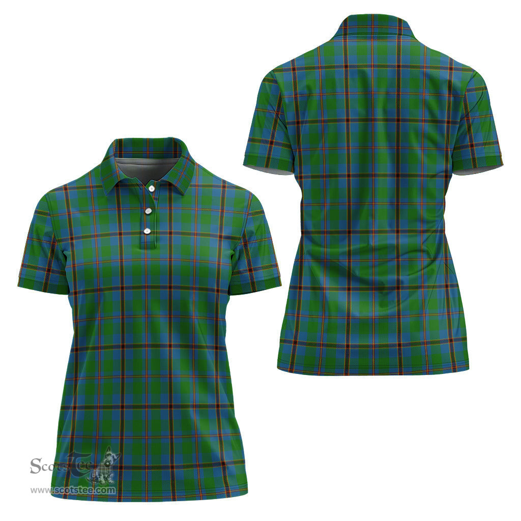 Scottish Snodgrass Clan Tartan Polo Shirt For Women, Women's Scottish Polo Shirt Scottish Plaid Tartan Plaid - ScotsTee - scotstee.com