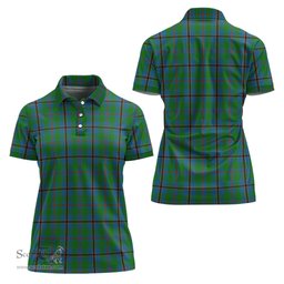 Scottish Snodgrass Clan Tartan Polo Shirt For Women, Women's Scottish Polo Shirt Scottish Plaid Tartan Plaid - ScotsTee - scotstee.com