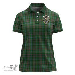 Scottish Ralston USA Clan Tartan Polo Shirt with Family Crest For Women, Women's Scottish Polo Shirt Scottish Plaid Tartan Plaid - ScotsTee - scotstee.com