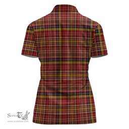 Scottish Ogilvie (Ogilvy) of Strathallan Clan Tartan Polo Shirt For Women, Women's Scottish Polo Shirt Scottish Plaid Tartan Plaid - ScotsTee - scotstee.com