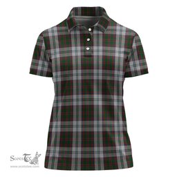 Scottish Stewart of Appin Dress Clan Tartan Polo Shirt For Women, Women's Scottish Polo Shirt Scottish Plaid Tartan Plaid - ScotsTee - scotstee.com