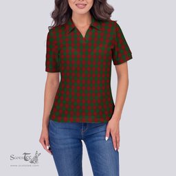 Scottish Moncrieff Clan Tartan Polo Shirt For Women, Women's Scottish Polo Shirt Scottish Plaid Tartan Plaid - ScotsTee - scotstee.com
