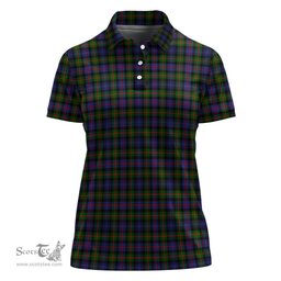 Scottish Murray of Atholl Modern Clan Tartan Polo Shirt For Women, Women's Scottish Polo Shirt Scottish Plaid Tartan Plaid - ScotsTee - scotstee.com