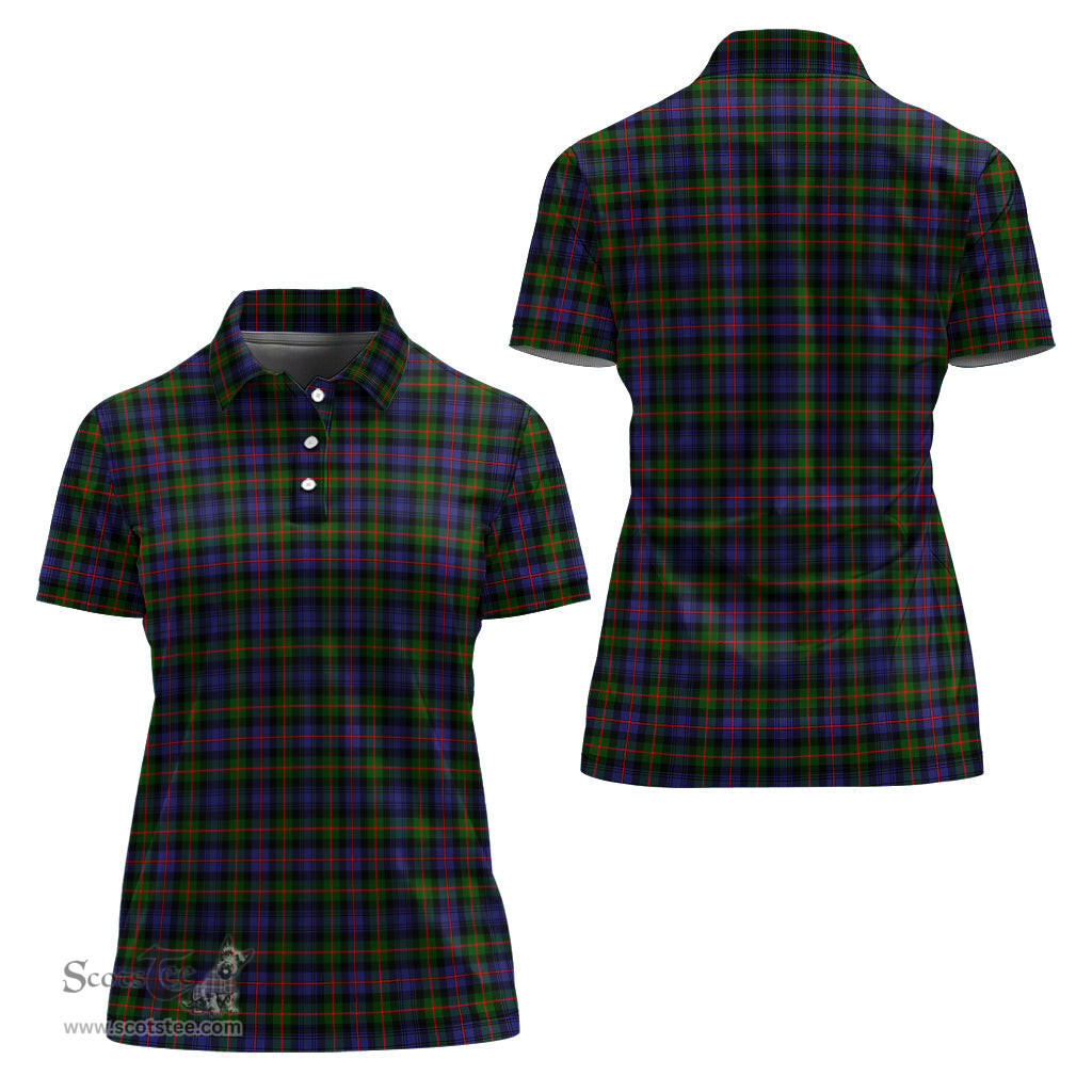 Scottish Murray of Atholl Modern Clan Tartan Polo Shirt For Women, Women's Scottish Polo Shirt Scottish Plaid Tartan Plaid - ScotsTee - scotstee.com