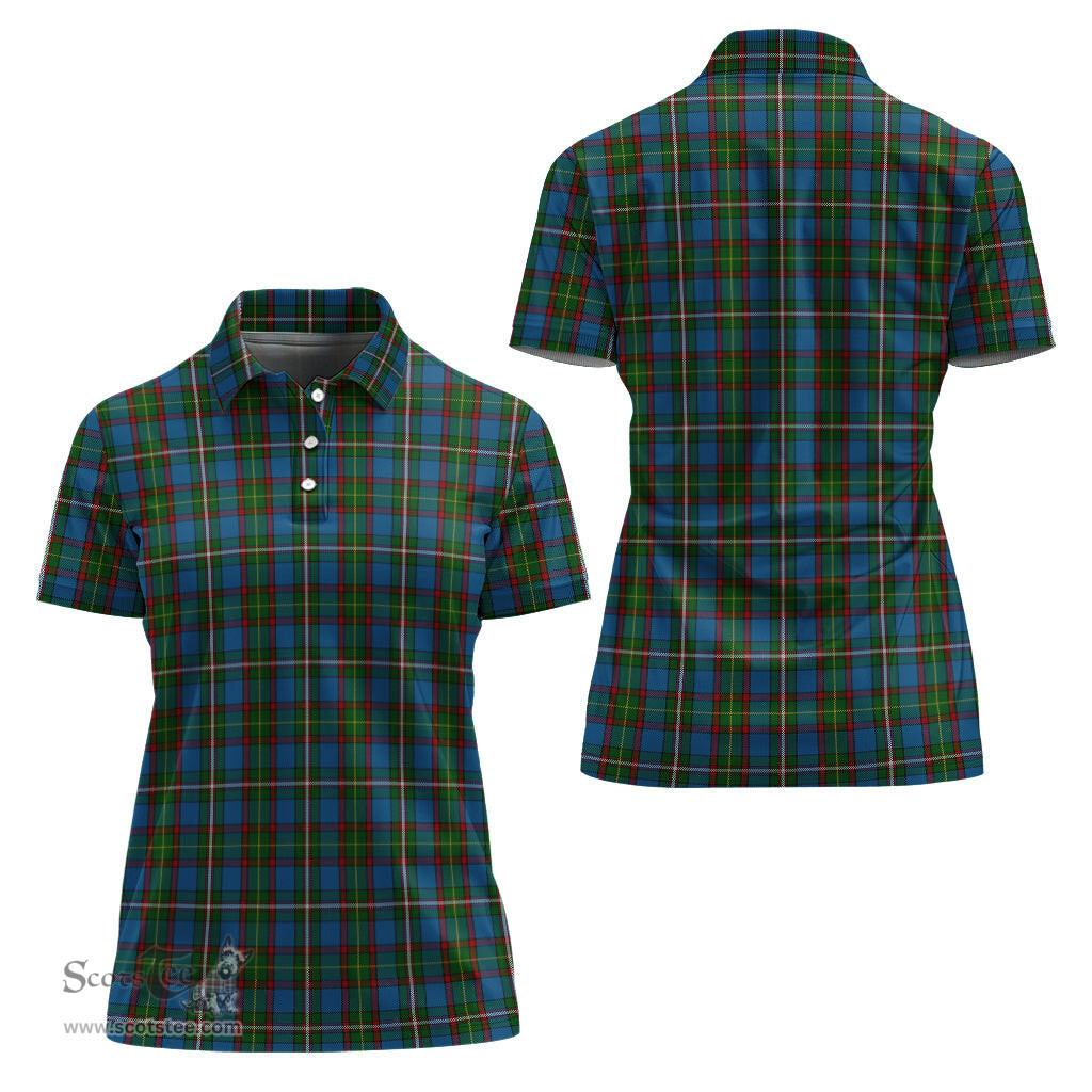 Scottish Tait Clan Tartan Polo Shirt For Women, Women's Scottish Polo Shirt Scottish Plaid Tartan Plaid - ScotsTee - scotstee.com
