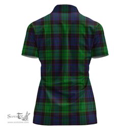 Scottish Stewart Old Modern Clan Tartan Polo Shirt For Women, Women's Scottish Polo Shirt Scottish Plaid Tartan Plaid - ScotsTee - scotstee.com