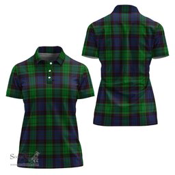 Scottish Stewart Old Modern Clan Tartan Polo Shirt For Women, Women's Scottish Polo Shirt Scottish Plaid Tartan Plaid - ScotsTee - scotstee.com