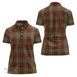 Scottish Muirhead Old Clan Tartan Polo Shirt For Women, Women's Scottish Polo Shirt Scottish Plaid Tartan Plaid - ScotsTee - scotstee.com