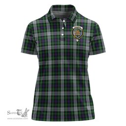 Scottish MacKenzie Dress Clan Tartan Polo Shirt with Family Crest For Women, Women's Scottish Polo Shirt Scottish Plaid Tartan Plaid - ScotsTee - scotstee.com