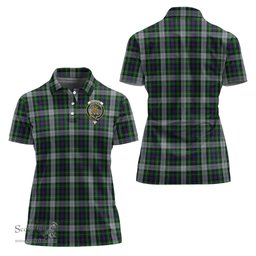 Scottish MacKenzie Dress Clan Tartan Polo Shirt with Family Crest For Women, Women's Scottish Polo Shirt Scottish Plaid Tartan Plaid - ScotsTee - scotstee.com