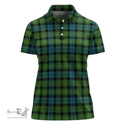 Scottish Rollo Ancient Clan Tartan Polo Shirt For Women, Women's Scottish Polo Shirt Scottish Plaid Tartan Plaid - ScotsTee - scotstee.com