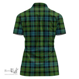 Scottish Rollo Ancient Clan Tartan Polo Shirt For Women, Women's Scottish Polo Shirt Scottish Plaid Tartan Plaid - ScotsTee - scotstee.com