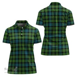 Scottish Rollo Ancient Clan Tartan Polo Shirt For Women, Women's Scottish Polo Shirt Scottish Plaid Tartan Plaid - ScotsTee - scotstee.com