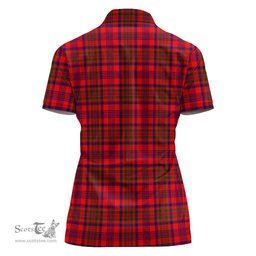 Scottish Murray of Tulloch Modern Clan Tartan Polo Shirt with Family Crest For Women, Women's Scottish Polo Shirt Scottish Plaid Tartan Plaid - ScotsTee - scotstee.com