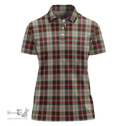 Scottish MacLean Dress Clan Tartan Polo Shirt For Women, Women's Scottish Polo Shirt Scottish Plaid Tartan Plaid - ScotsTee - scotstee.com