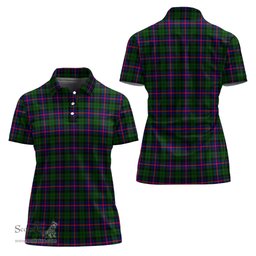 Scottish Morrison Modern Clan Tartan Polo Shirt For Women, Women's Scottish Polo Shirt Scottish Plaid Tartan Plaid - ScotsTee - scotstee.com