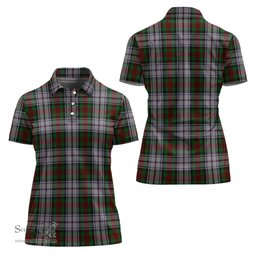 Scottish MacDuff Dress Clan Tartan Polo Shirt For Women, Women's Scottish Polo Shirt Scottish Plaid Tartan Plaid - ScotsTee - scotstee.com