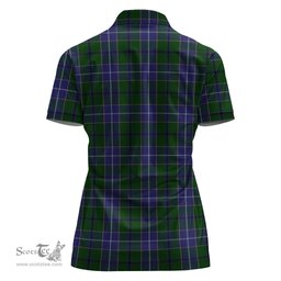 Scottish Wishart Hunting Clan Tartan Polo Shirt For Women, Women's Scottish Polo Shirt Scottish Plaid Tartan Plaid - ScotsTee - scotstee.com