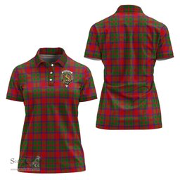 Scottish MacKintosh Modern Clan Tartan Polo Shirt with Family Crest For Women, Women's Scottish Polo Shirt Scottish Plaid Tartan Plaid - ScotsTee - scotstee.com
