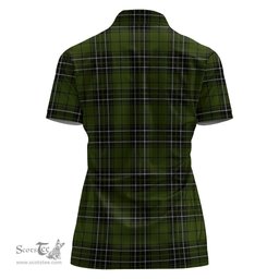 Scottish MacLean Hunting Clan Tartan Polo Shirt with Family Crest For Women, Women's Scottish Polo Shirt Scottish Plaid Tartan Plaid - ScotsTee - scotstee.com