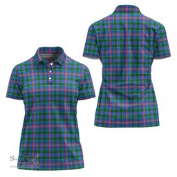 Scottish Ralston Clan Tartan Polo Shirt For Women, Women's Scottish Polo Shirt Scottish Plaid Tartan Plaid - ScotsTee - scotstee.com