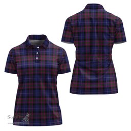 Scottish Pride of Scotland Clan Tartan Polo Shirt For Women, Women's Scottish Polo Shirt Scottish Plaid Tartan Plaid - ScotsTee - scotstee.com
