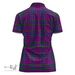 Scottish Wardlaw Modern Clan Tartan Polo Shirt with Family Crest For Women, Women's Scottish Polo Shirt Scottish Plaid Tartan Plaid - ScotsTee - scotstee.com