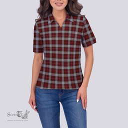 Scottish MacFie Dress Clan Tartan Polo Shirt For Women, Women's Scottish Polo Shirt Scottish Plaid Tartan Plaid - ScotsTee - scotstee.com
