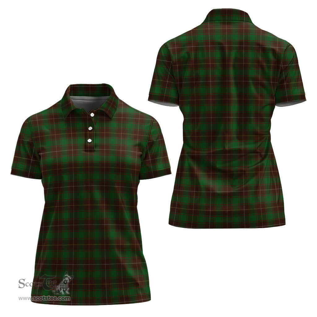 Scottish MacFie Hunting Clan Tartan Polo Shirt For Women, Women's Scottish Polo Shirt Scottish Plaid Tartan Plaid - ScotsTee - scotstee.com