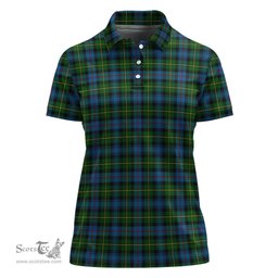 Scottish MacLeod of Skye Clan Tartan Polo Shirt For Women, Women's Scottish Polo Shirt Scottish Plaid Tartan Plaid - ScotsTee - scotstee.com