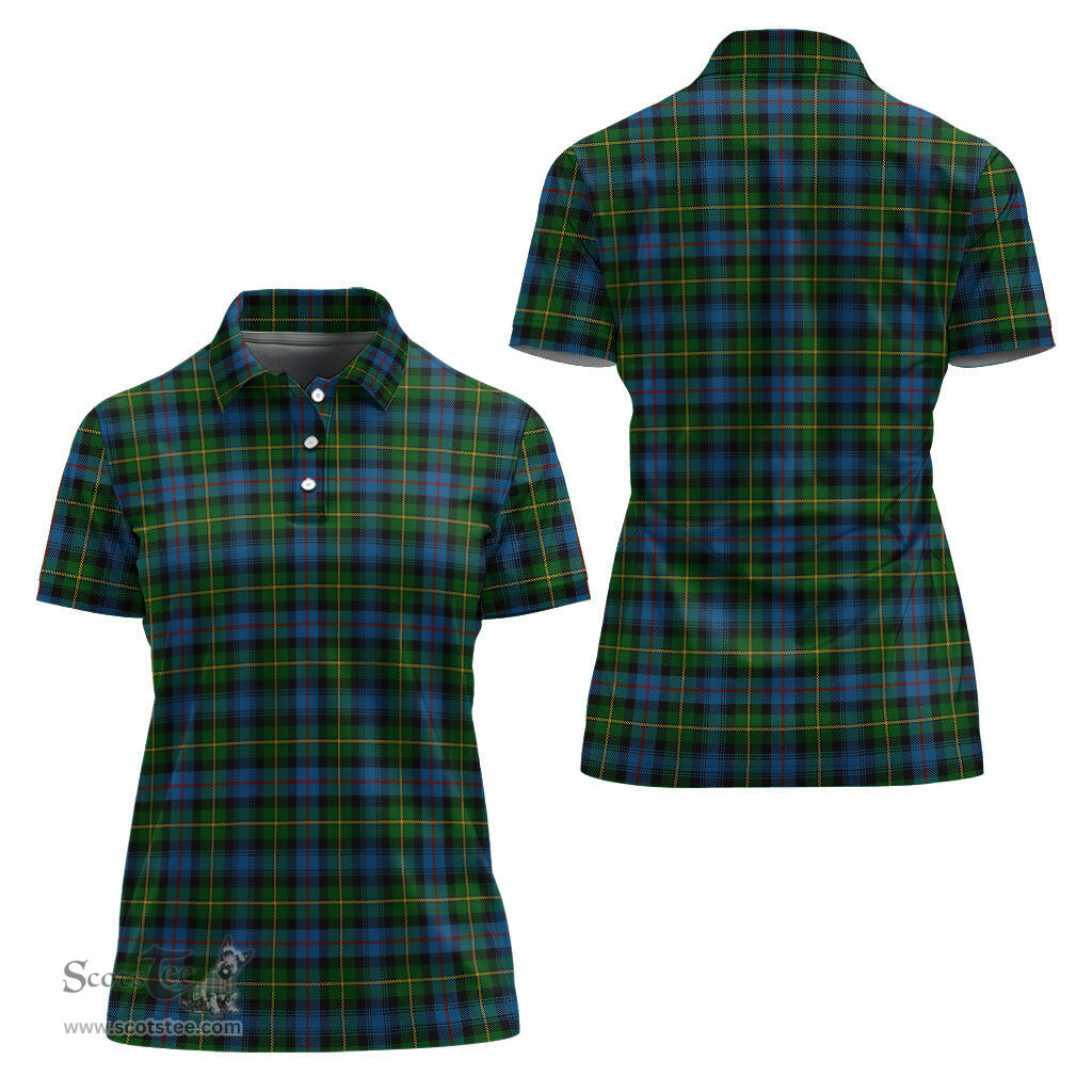 Scottish MacLeod of Skye Clan Tartan Polo Shirt For Women, Women's Scottish Polo Shirt Scottish Plaid Tartan Plaid - ScotsTee - scotstee.com