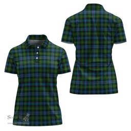Scottish MacLeod of Skye Clan Tartan Polo Shirt For Women, Women's Scottish Polo Shirt Scottish Plaid Tartan Plaid - ScotsTee - scotstee.com