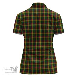 Scottish MacMillan Ancient Clan Tartan Polo Shirt with Family Crest For Women, Women's Scottish Polo Shirt Scottish Plaid Tartan Plaid - ScotsTee - scotstee.com