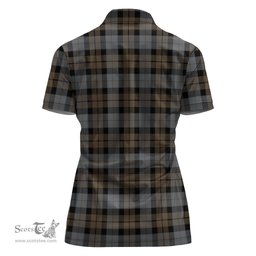 Scottish MacKay Weathered Clan Tartan Polo Shirt with Family Crest For Women, Women's Scottish Polo Shirt Scottish Plaid Tartan Plaid - ScotsTee - scotstee.com