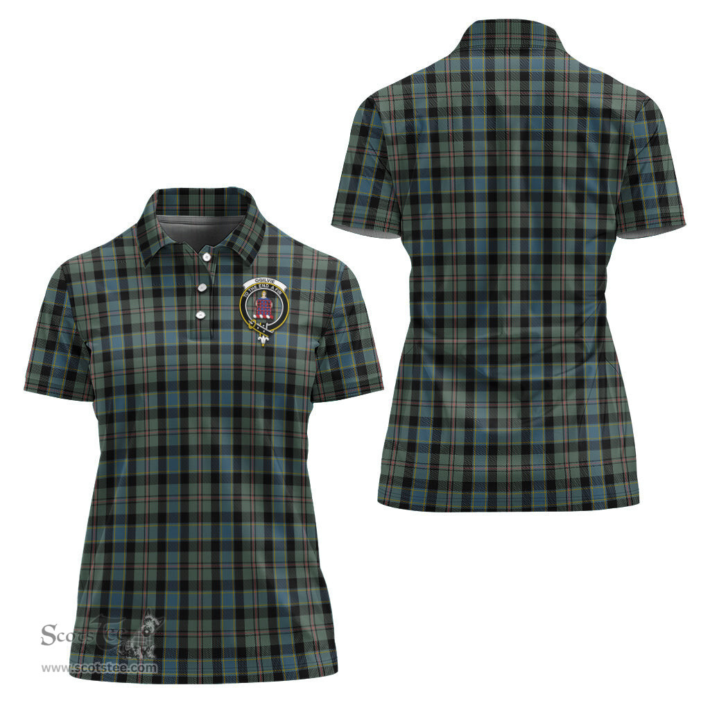 Scottish Ogilvie (Ogilvy) Hunting Clan Tartan Polo Shirt with Family Crest For Women, Women's Scottish Polo Shirt Scottish Plaid Tartan Plaid - ScotsTee - scotstee.com