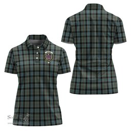 Scottish Ogilvie (Ogilvy) Hunting Clan Tartan Polo Shirt with Family Crest For Women, Women's Scottish Polo Shirt Scottish Plaid Tartan Plaid - ScotsTee - scotstee.com