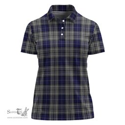 Scottish Napier Clan Tartan Polo Shirt For Women, Women's Scottish Polo Shirt Scottish Plaid Tartan Plaid - ScotsTee - scotstee.com