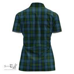 Scottish MacLeod Green Clan Tartan Polo Shirt For Women, Women's Scottish Polo Shirt Scottish Plaid Tartan Plaid - ScotsTee - scotstee.com