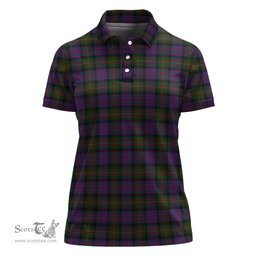 Scottish MacDonell of Glengarry Clan Tartan Polo Shirt For Women, Women's Scottish Polo Shirt Scottish Plaid Tartan Plaid - ScotsTee - scotstee.com