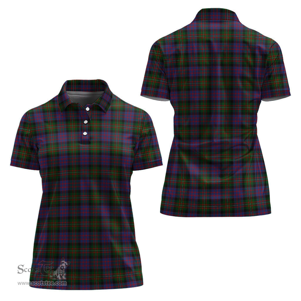 Scottish MacDonell of Glengarry Clan Tartan Polo Shirt For Women, Women's Scottish Polo Shirt Scottish Plaid Tartan Plaid - ScotsTee - scotstee.com