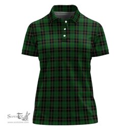 Scottish Wallace Hunting Clan Tartan Polo Shirt For Women, Women's Scottish Polo Shirt Scottish Plaid Tartan Plaid - ScotsTee - scotstee.com