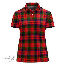 Scottish MacNaughton Modern Clan Tartan Polo Shirt For Women, Women's Scottish Polo Shirt Scottish Plaid Tartan Plaid - ScotsTee - scotstee.com