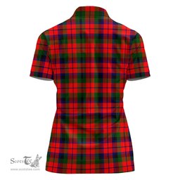 Scottish MacNaughton Modern Clan Tartan Polo Shirt For Women, Women's Scottish Polo Shirt Scottish Plaid Tartan Plaid - ScotsTee - scotstee.com
